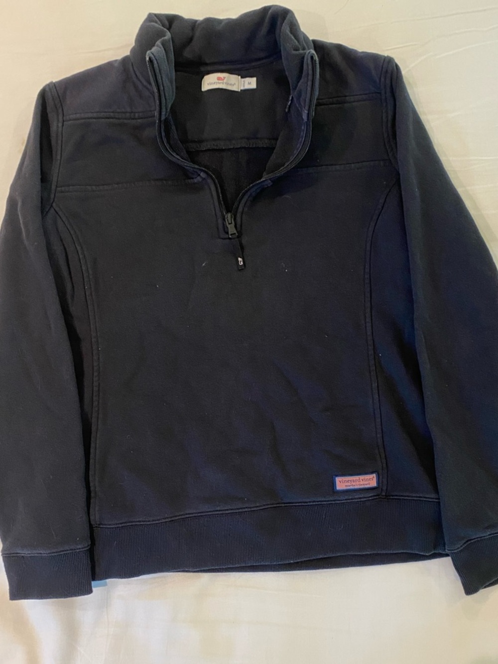 Vineyard Vines Navy Half-Zip Pullover - Picture 3 of 3